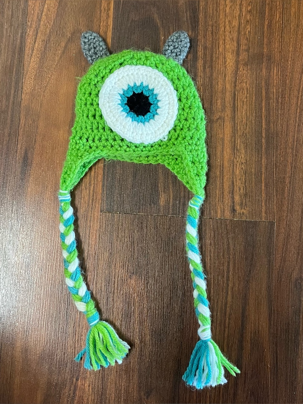 CUSTOM CROCHETED MONSTERS INC. MIKE HAT Beanie costume Winter Baby Newborn